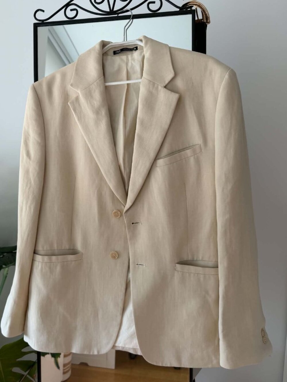 Zara linen blended blazer Size M